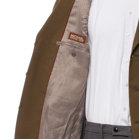 MICHAEL MICHAEL KORS Light Brown Wool Three Button Sports Coat 42 - Picture 15 of 16